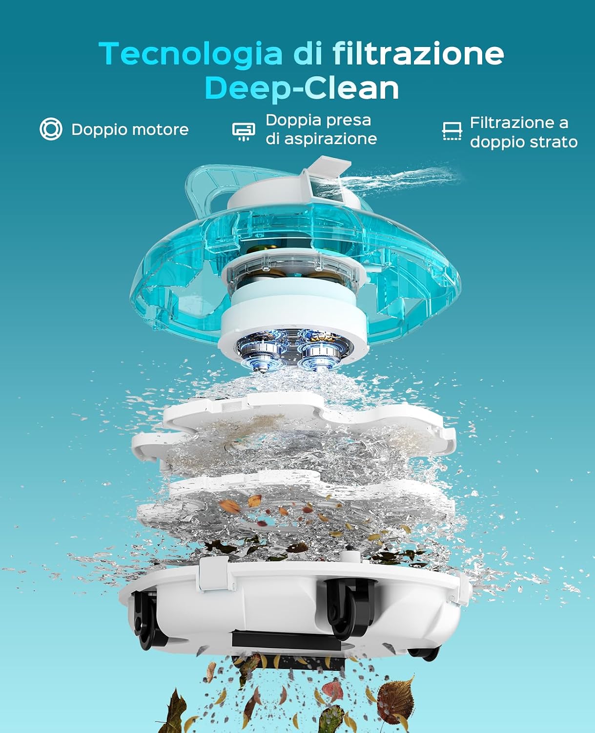 Winny 200P – Robot Piscina Senza Fili