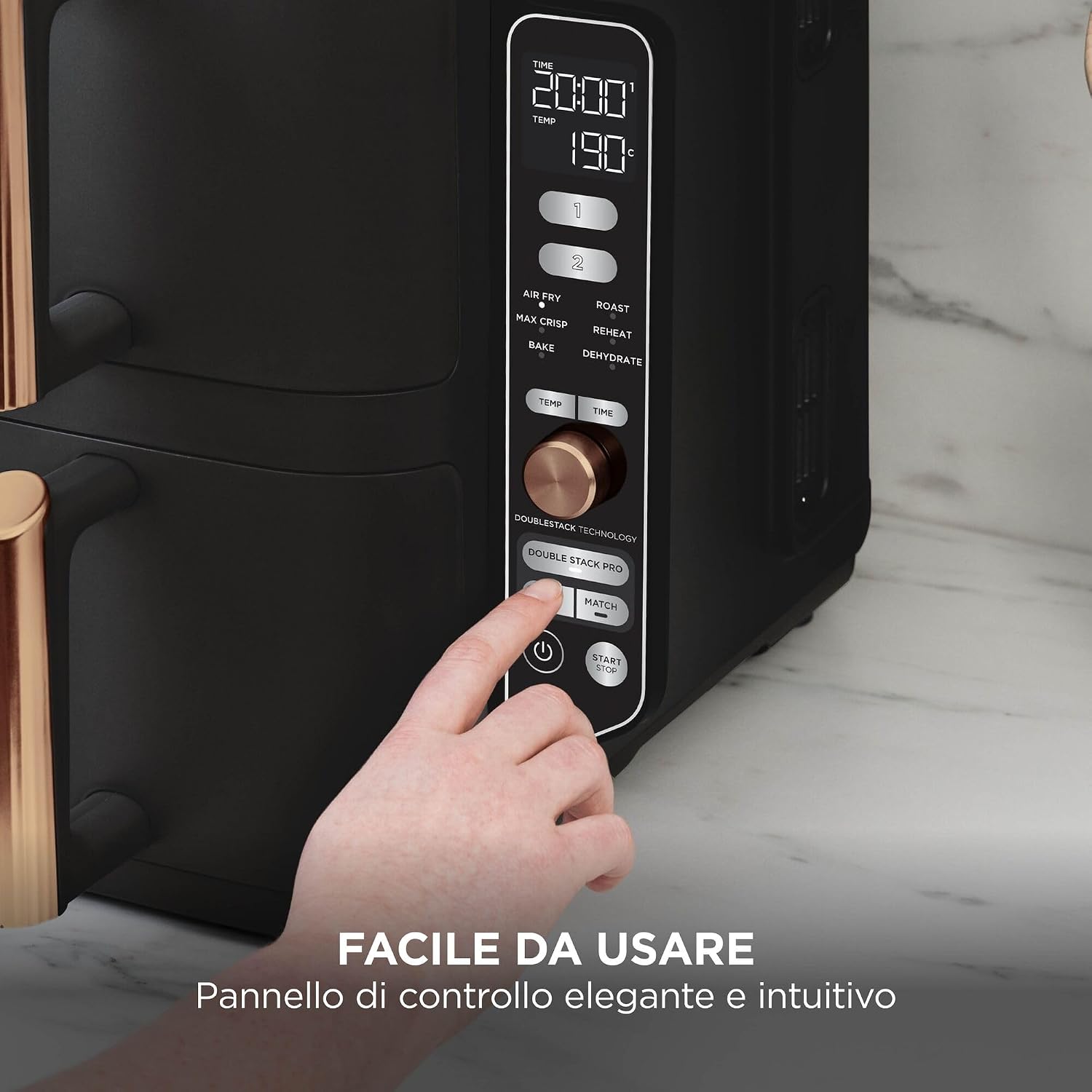 Ninja Double Stack XL – Friggitrice ad Aria Doppia 9,5L