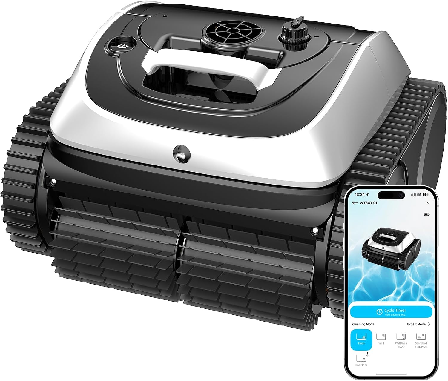 WYBOT C1 – Robot Piscina Senza Fili con Pulizia Completa e 150 Min di Autonomia