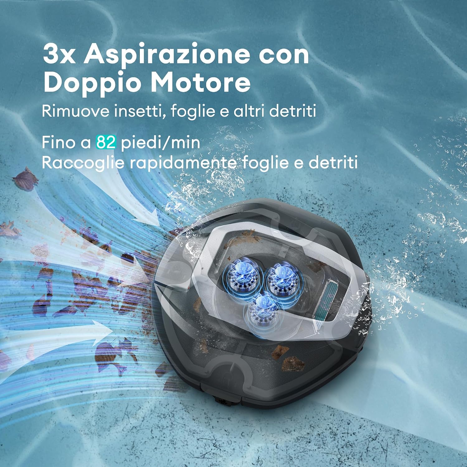 Ultenic Pooleco P10S – Robot Piscina Senza Fili