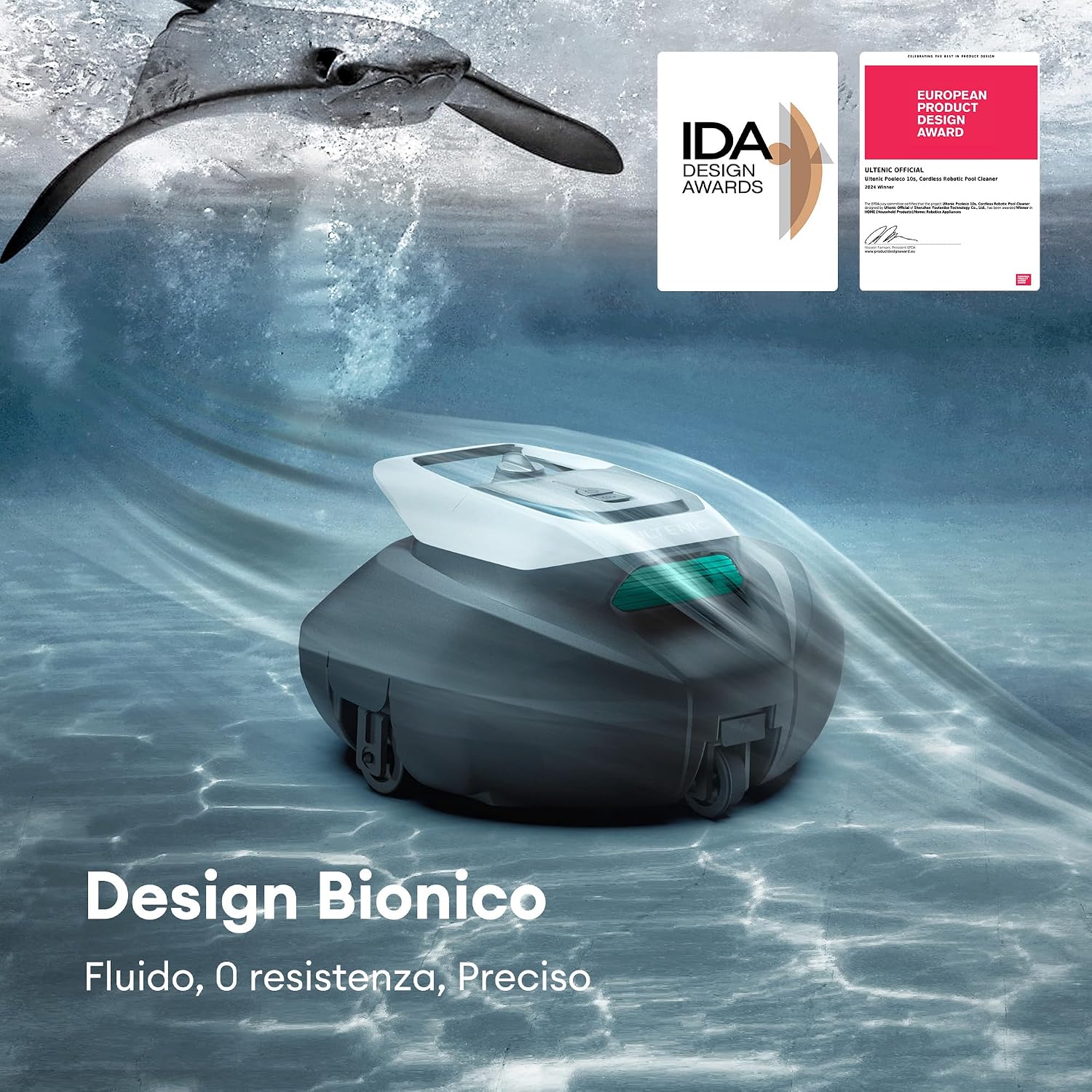Ultenic Pooleco P10S – Robot Piscina Senza Fili
