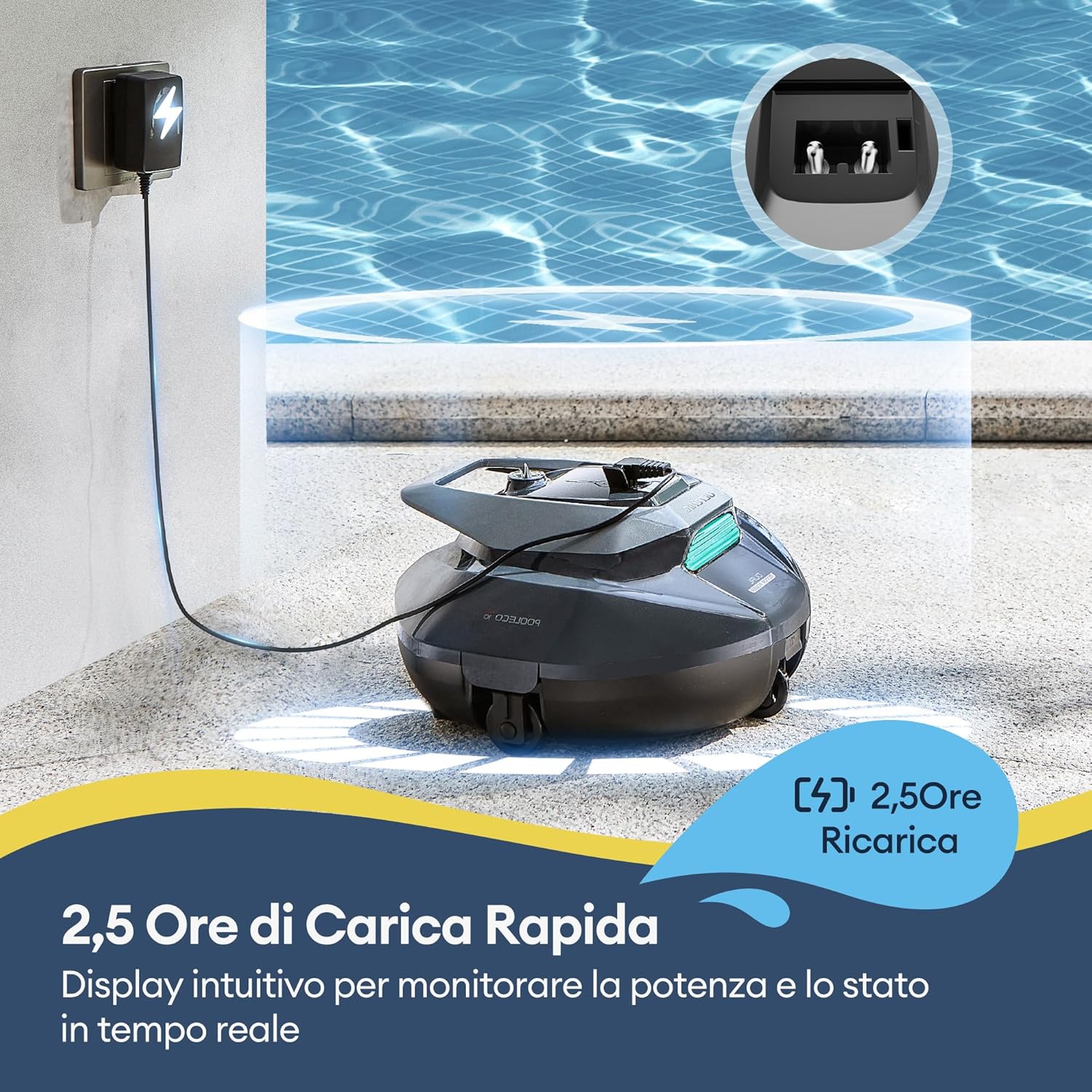 Ultenic Pooleco P10S – Robot Piscina Senza Fili
