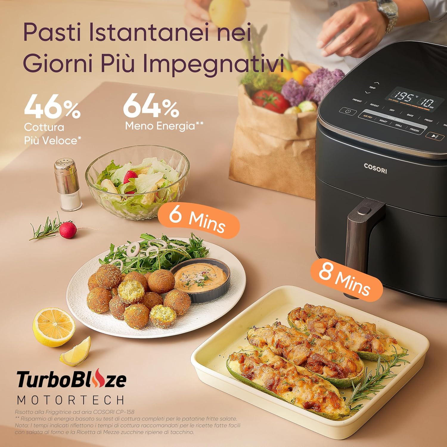 COSORI Turbo Blaze โ Friggitrice ad Aria 6L