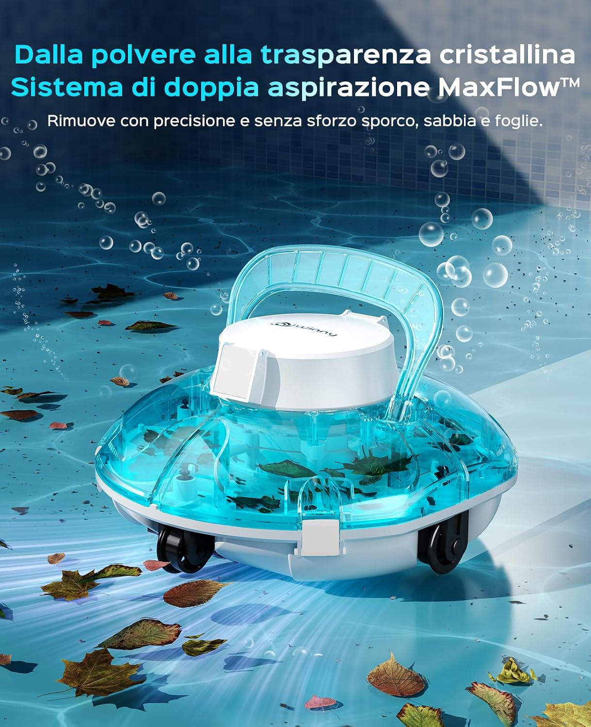 Winny 200P – Robot Piscina Senza Fili