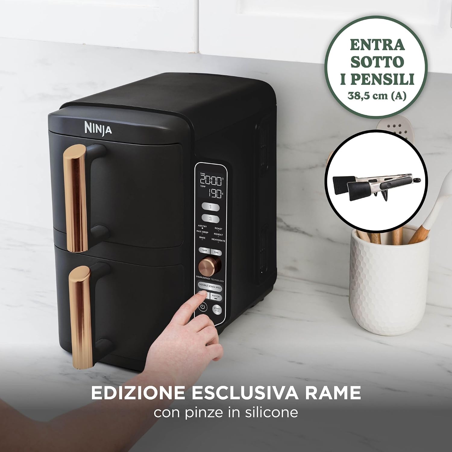 Ninja Double Stack XL – Friggitrice ad Aria Doppia 9,5L