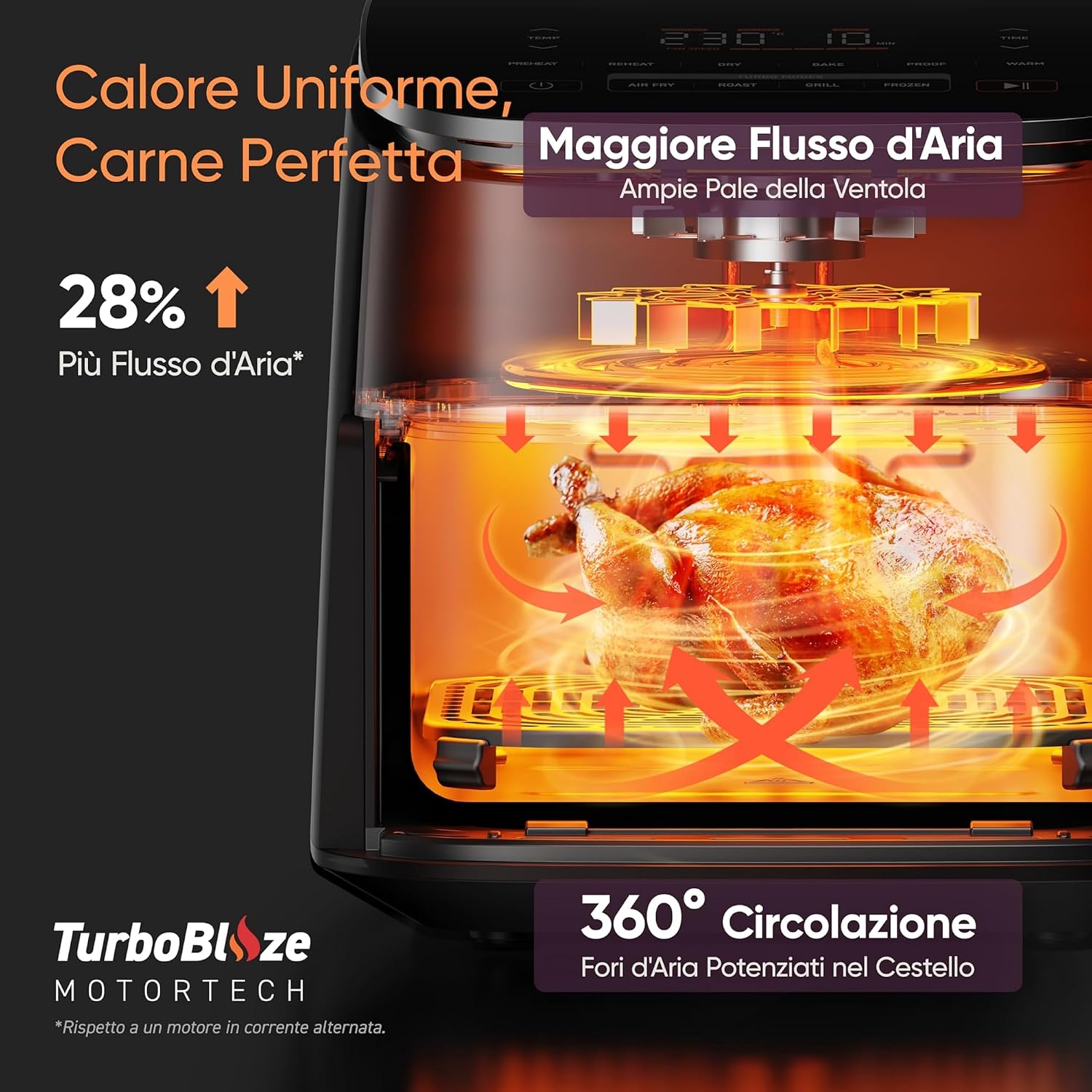COSORI Turbo Blaze – Friggitrice ad Aria 6L