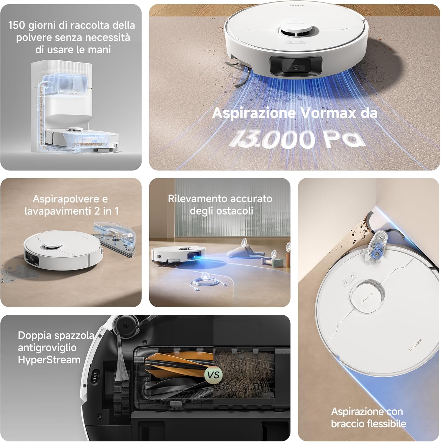 Dreame D20 Pro Plus – Robot Aspirapolvere 13.000 Pa