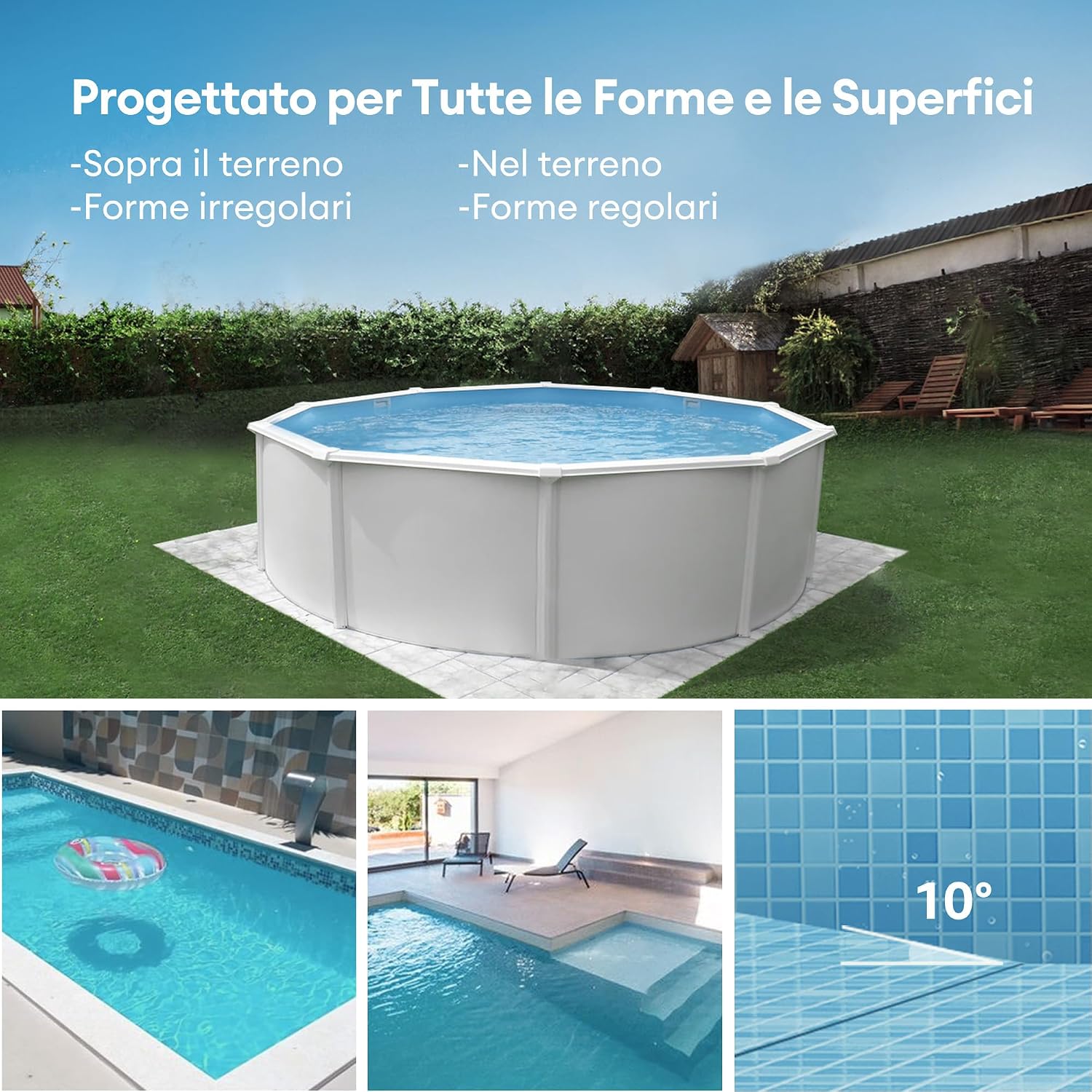 Ultenic Pooleco P10S – Robot Piscina Senza Fili