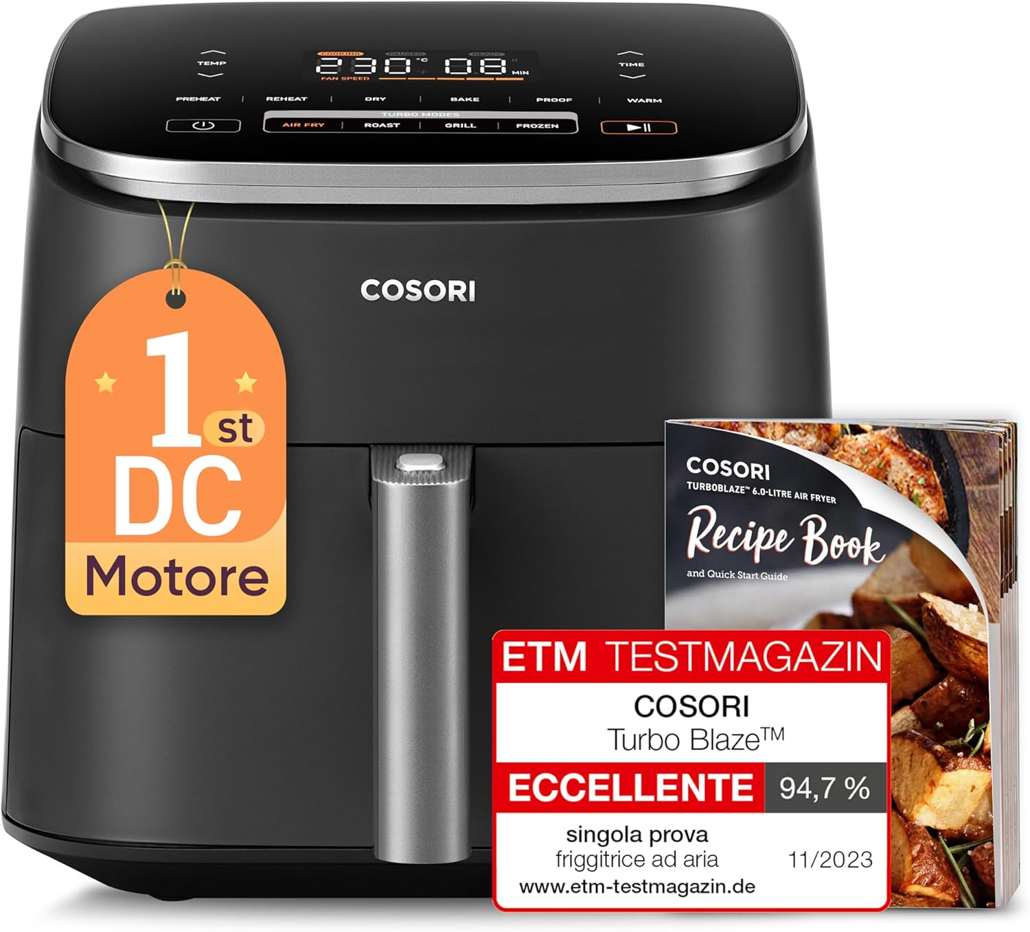 COSORI Turbo Blaze – Friggitrice ad Aria 6L