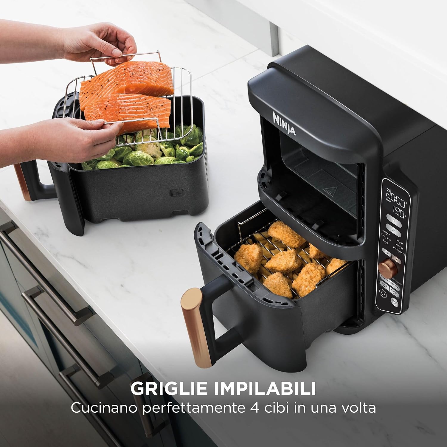 Ninja Double Stack XL – Friggitrice ad Aria Doppia 9,5L