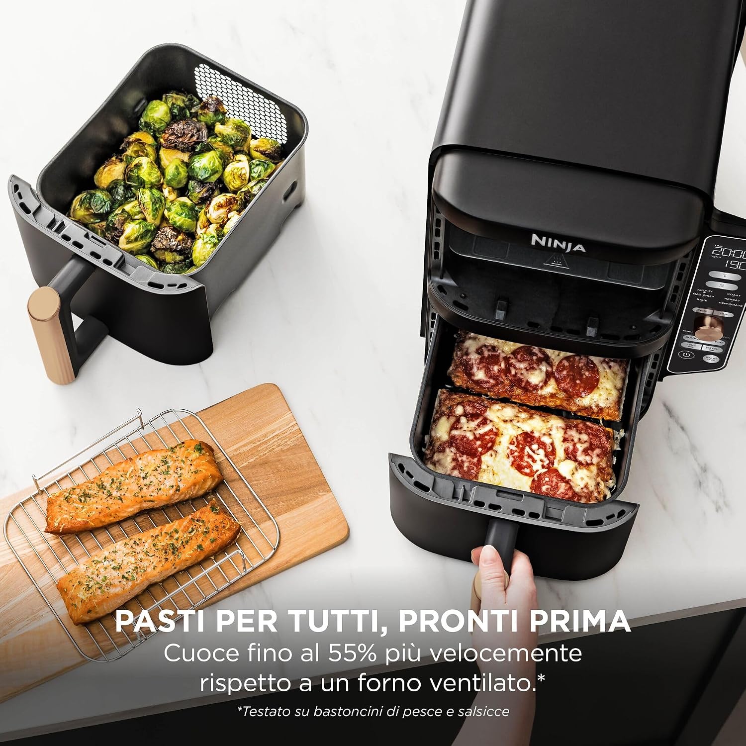 Ninja Double Stack XL – Friggitrice ad Aria Doppia 9,5L