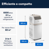 De'Longhi Pinguino ES72 – Climatizzatore Portatile
