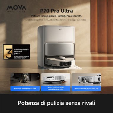 MOVA P70 Pro Ultra – Robot Aspira e Lava